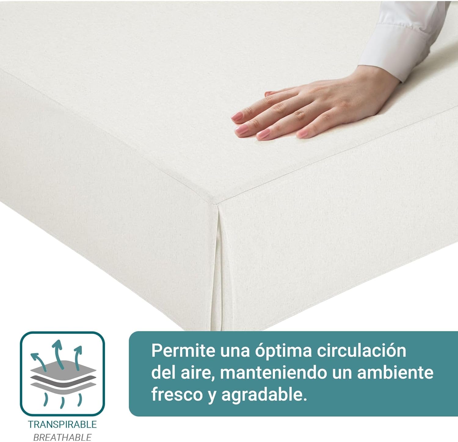 Housse de canapé - blanc - 105x190/200 cm - antidérapante, respirante