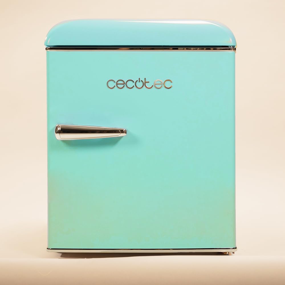 Cecotec - Bolero CoolMarket TT Origin 45 - 55x44,7cm - mini frigo vert, poignée chromée, classe E