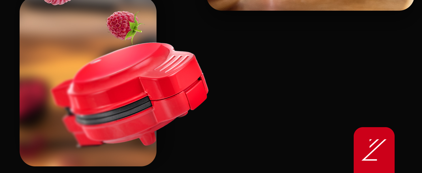 Séquence montrant un couteau ou un outil à manche rouge sur fond noir, semblant montrer un mouvement de tranchage ou de découpage.