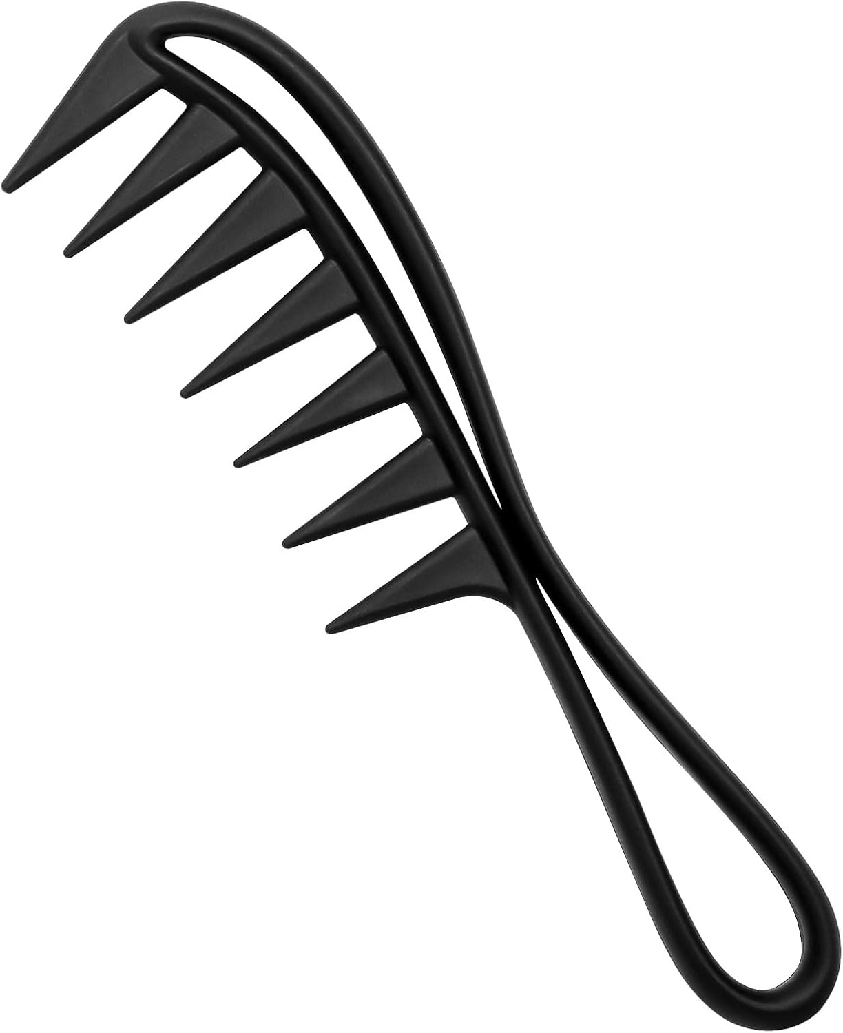 Peigne de requin - dents larges, antistatique, cheveux bouclés, 20cm