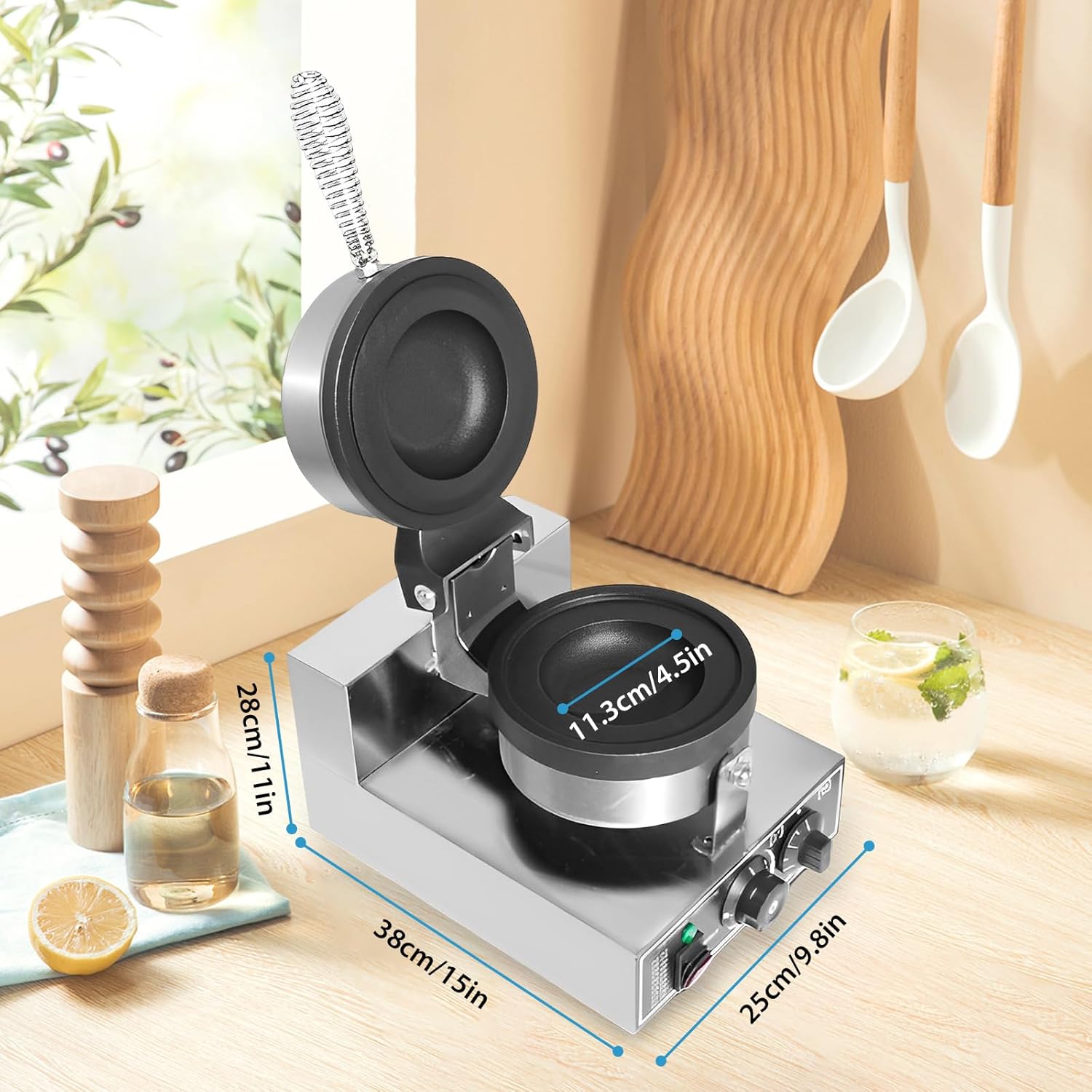 Machine à Burger - presse panini, 50-300°C, minuterie 5min, antiadhésif