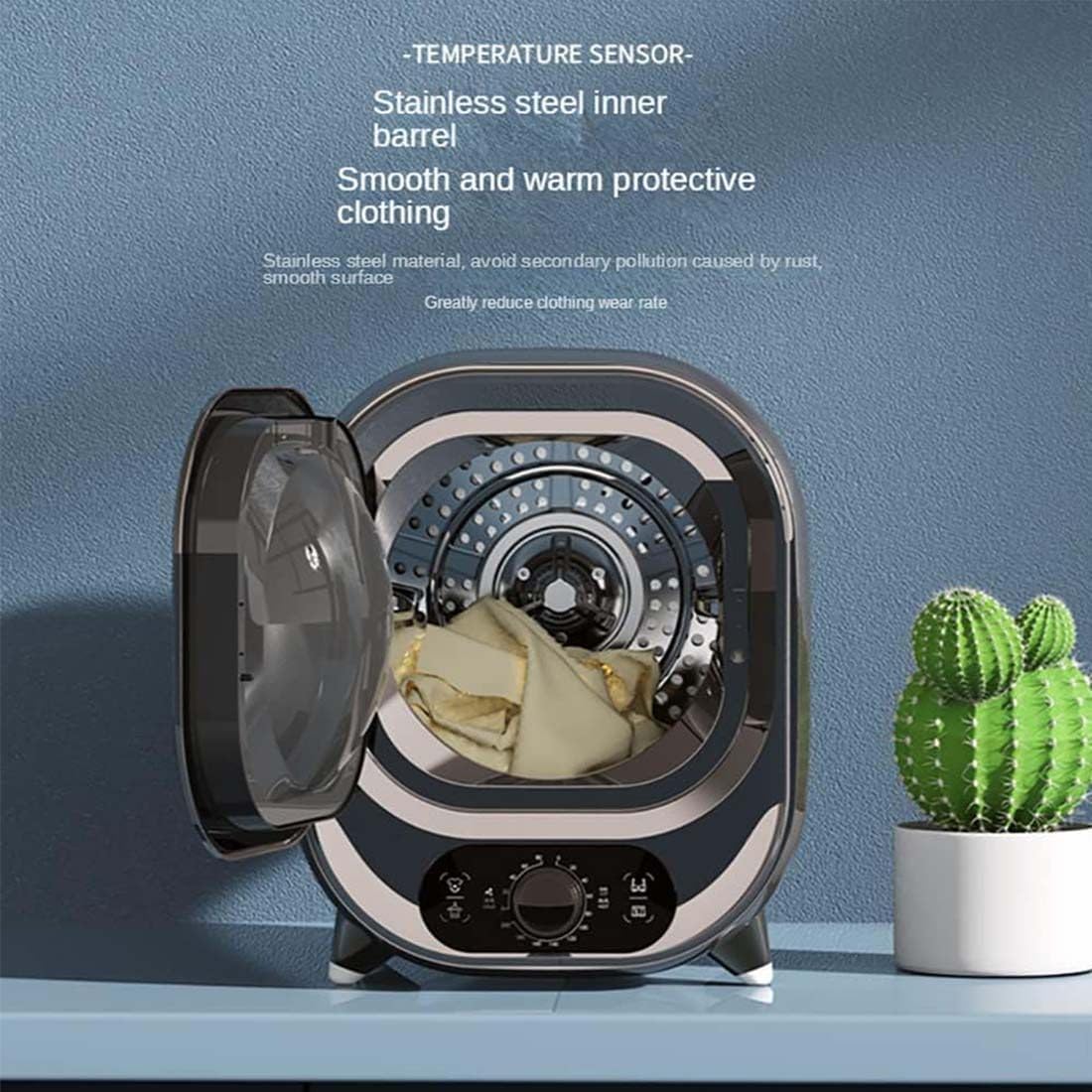 Mini sèche-linge portable – 0.8 kg, 450W, compact, 31x39x38 cm