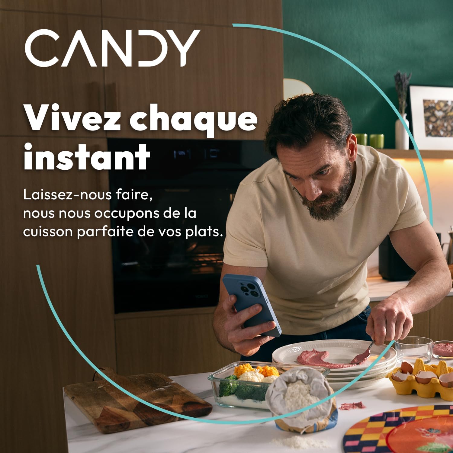 Candy - Four Série XXL - 59,5x59,5x56,8 cm - pyrolyse, 78L, A++, rails télescopiques - FCPKS826XL