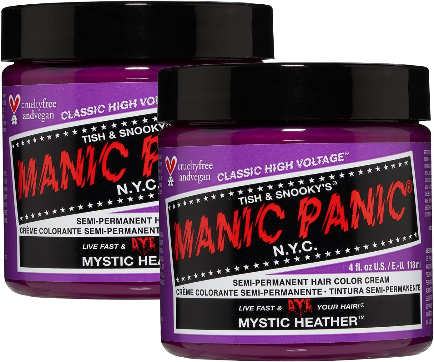 Manic Panic - Mystic Heather Classic Creme - 2x118ml - vegan, semi-permanent, violet