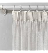 MYSKY HOME Lot de 2 rideaux avec galon fronceur pour salon Style bohème