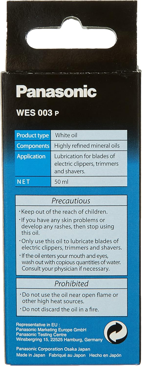 Panasonic - Huile lubrifiante lame - 50ml - entretien longue durée
