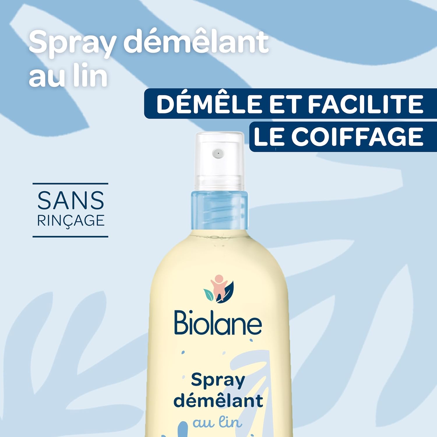 Biolane - spray démêlant bébé 200ml - sans rinçage - 98% naturel