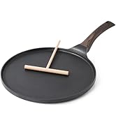 SENSARTE Poêle à Crêpes avec Revêtement Antiadhésive en Granit Suisse 26cm, Induction, Crêpière a...