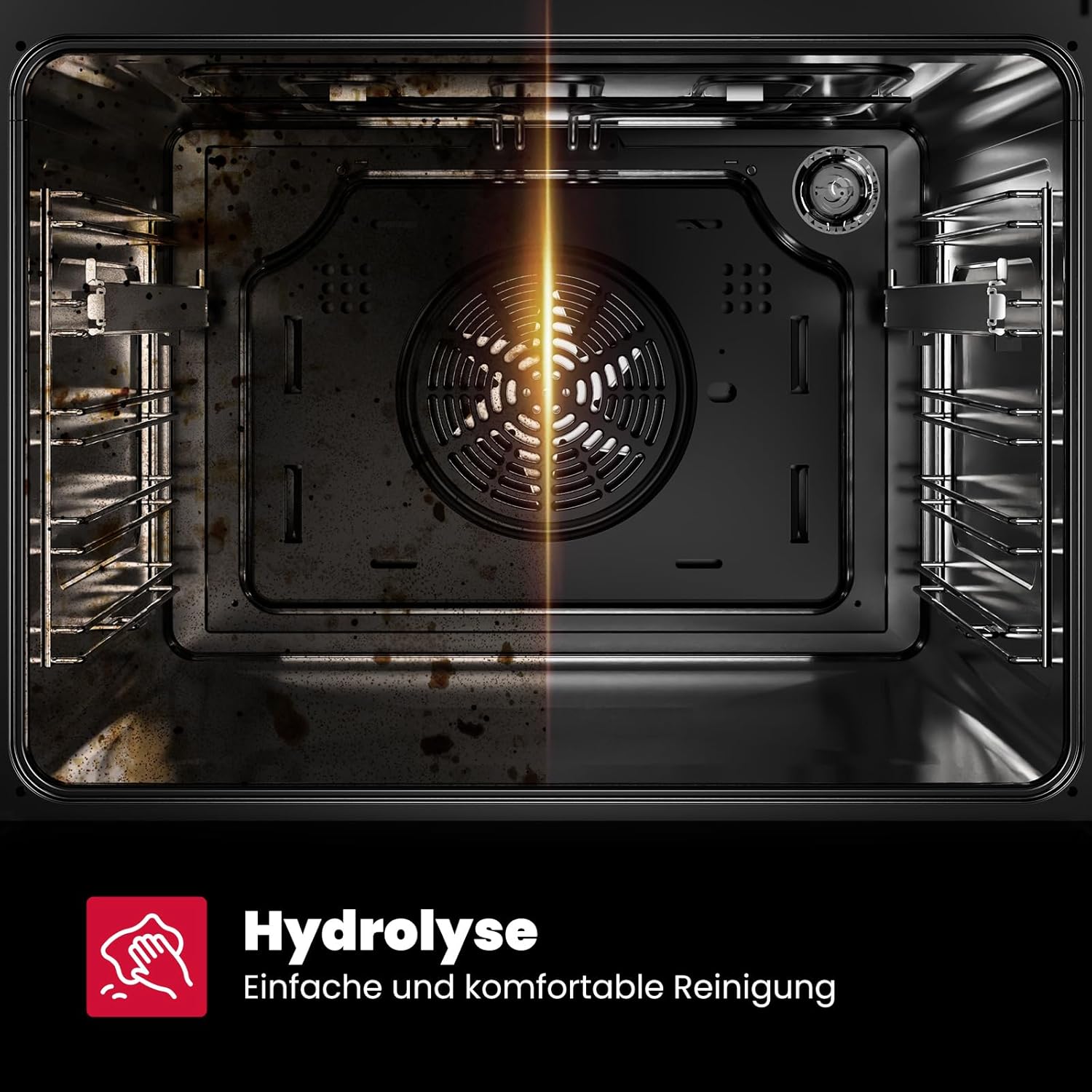 GASLAND - Four encastrable série ES - 70L, 9 fonctions, inox, sécurité enfant, ES609321DSH