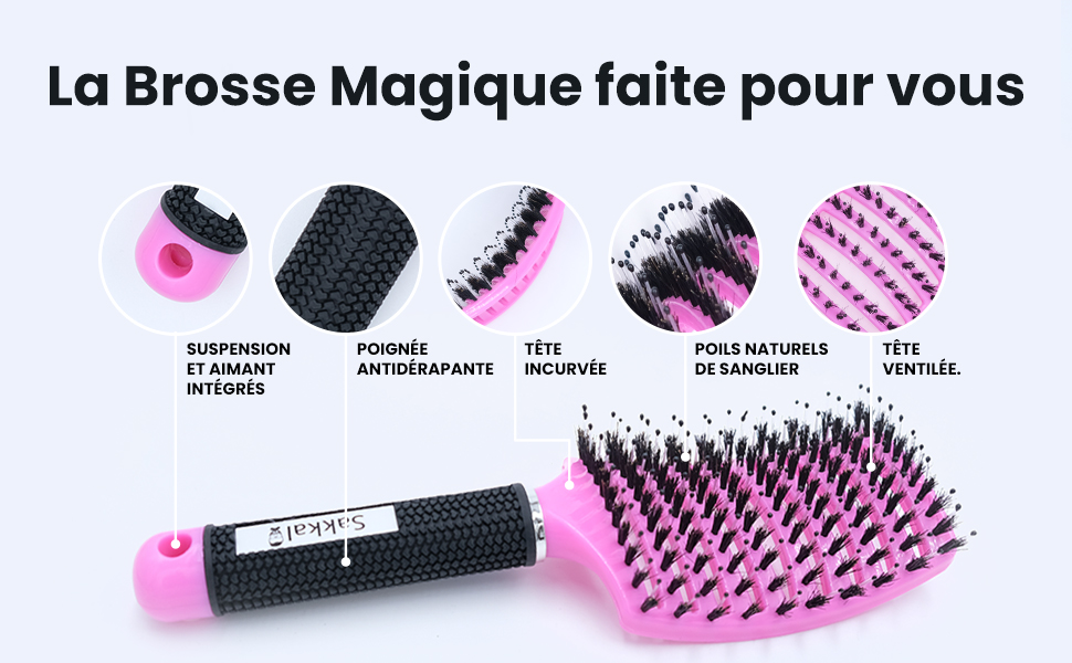 la brosse à cheveux pour le soin des cheveux