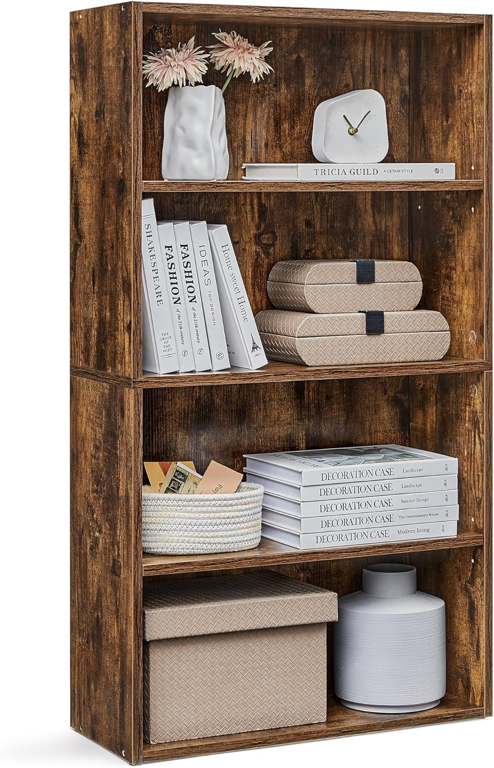 VASAGLE - étagère 4 niveaux - 24x60x107,7 cm - rangement ouvert - LBC164X01