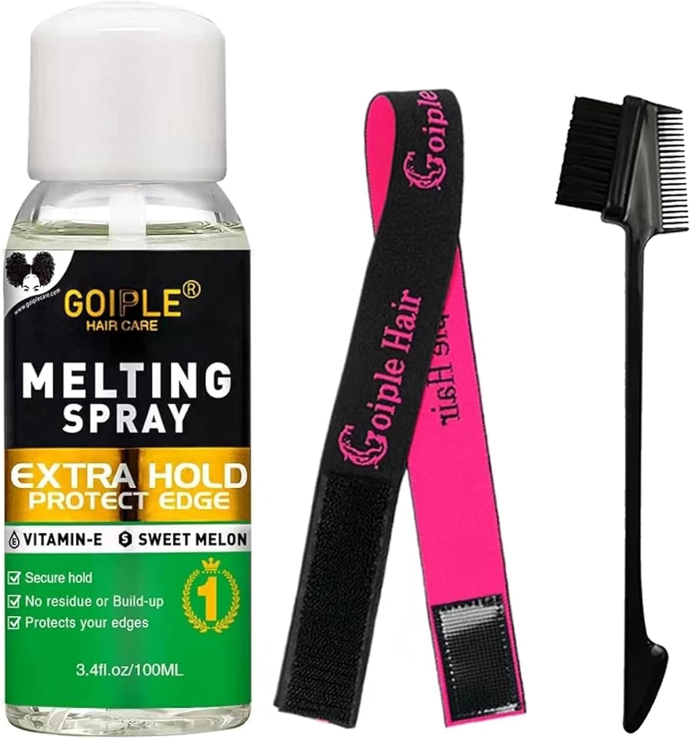 Spray lace melting - fixation sans colle, 3,4 oz - tenue longue durée