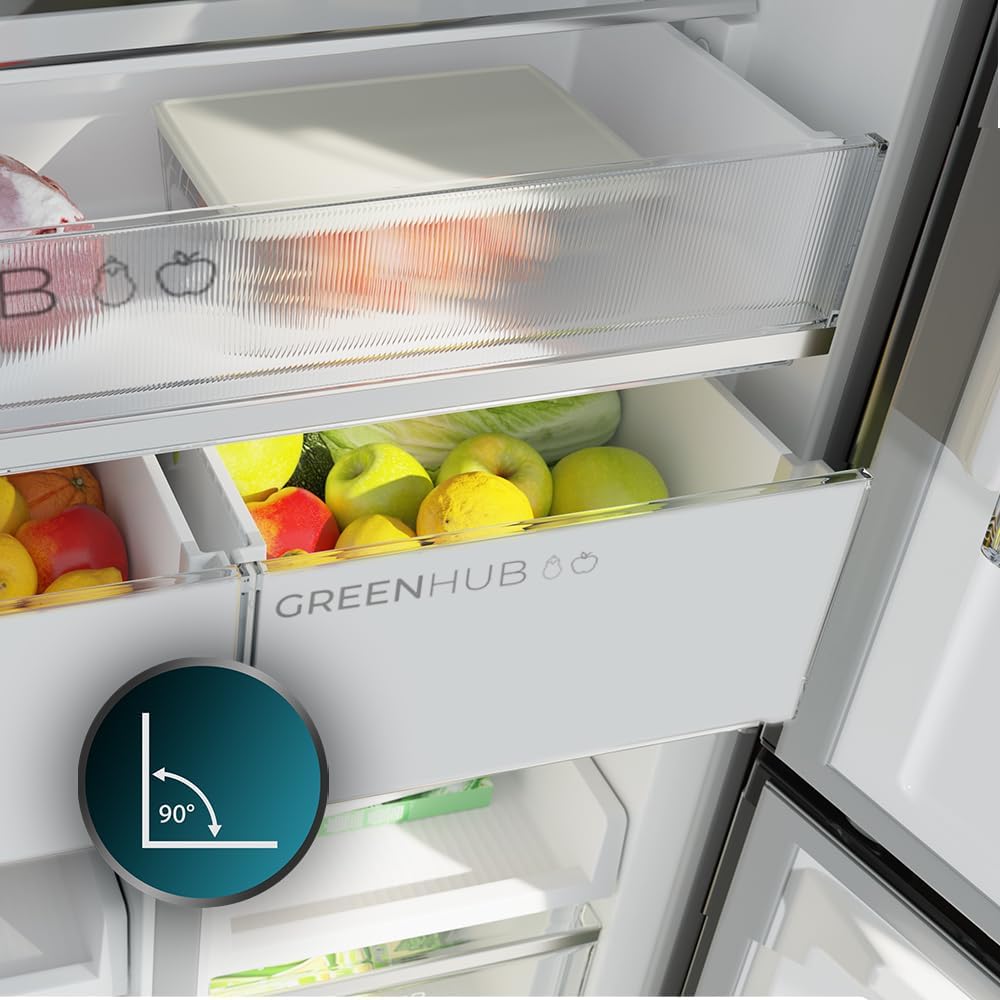 Cecotec - Bolero CoolMarket 4D - 189x83 cm - 456 L, No Frost, Inverter, 4 portes, 4D 456 SBI