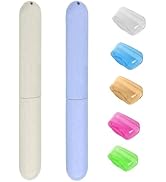 Aeuezxx Étui à Brosse à Dents, 2 Pcs Étui de Brosse à Dents et 5 Pcs Tête de Brosse à Dents, Port...