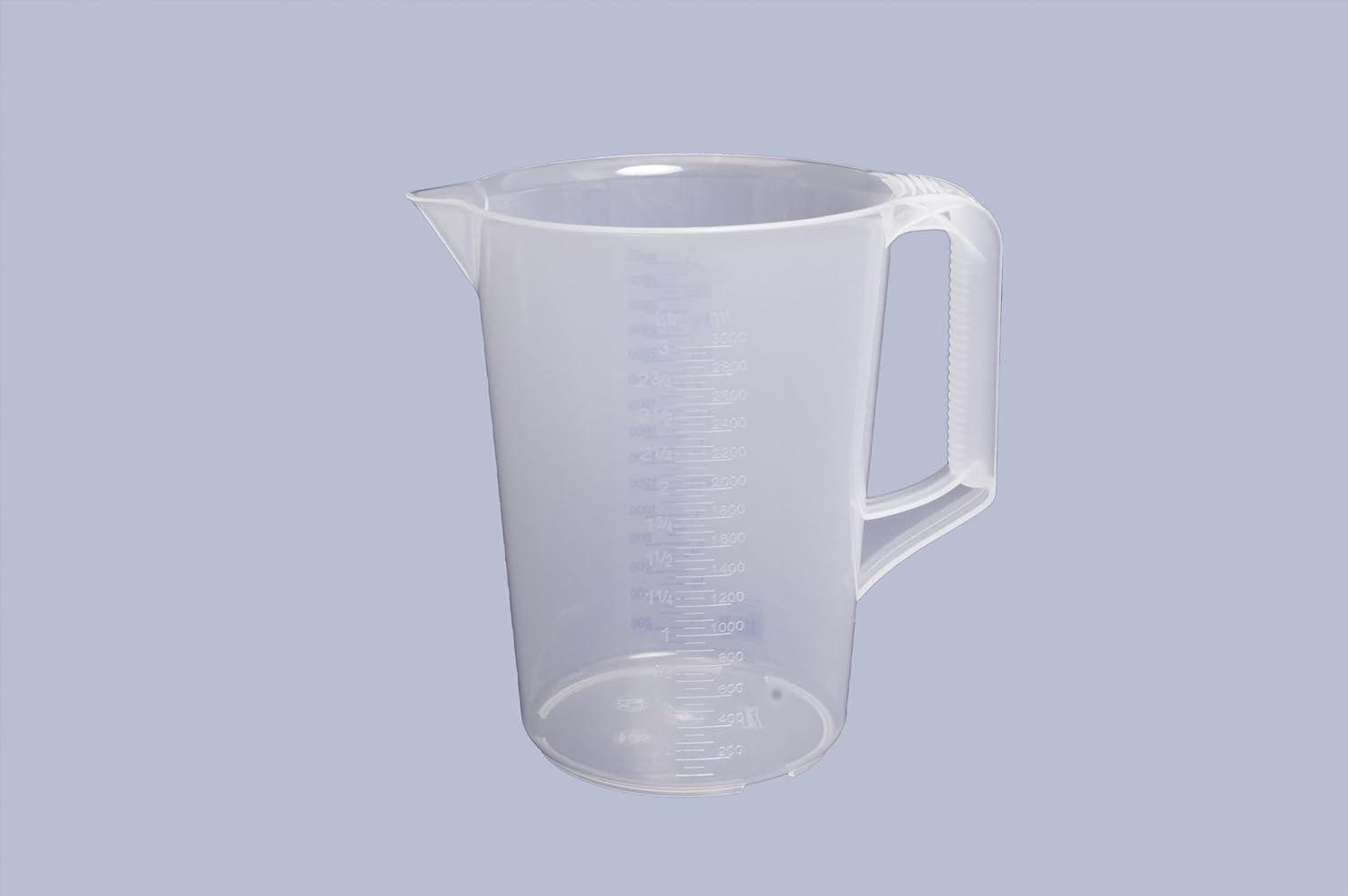 hünersdorff - verre doseur 3L - incassable, PP, gradué, lavable