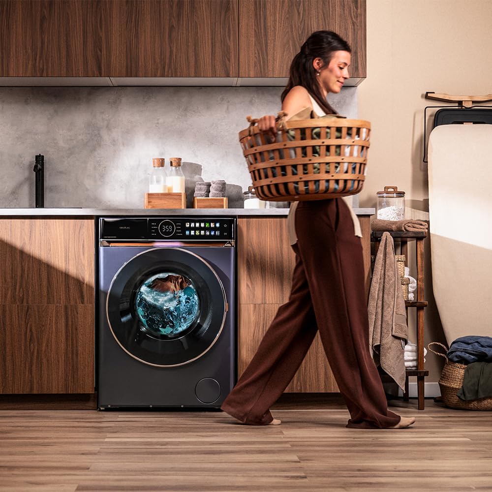 Cecotec - lave-linge série principale - dimensions compactes - grande capacité, programme rapide