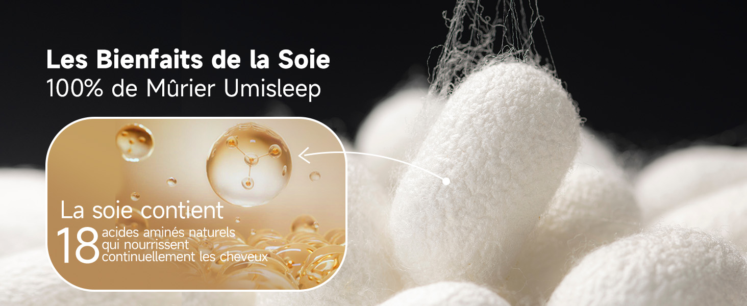 bonnet soie cheveux nuit