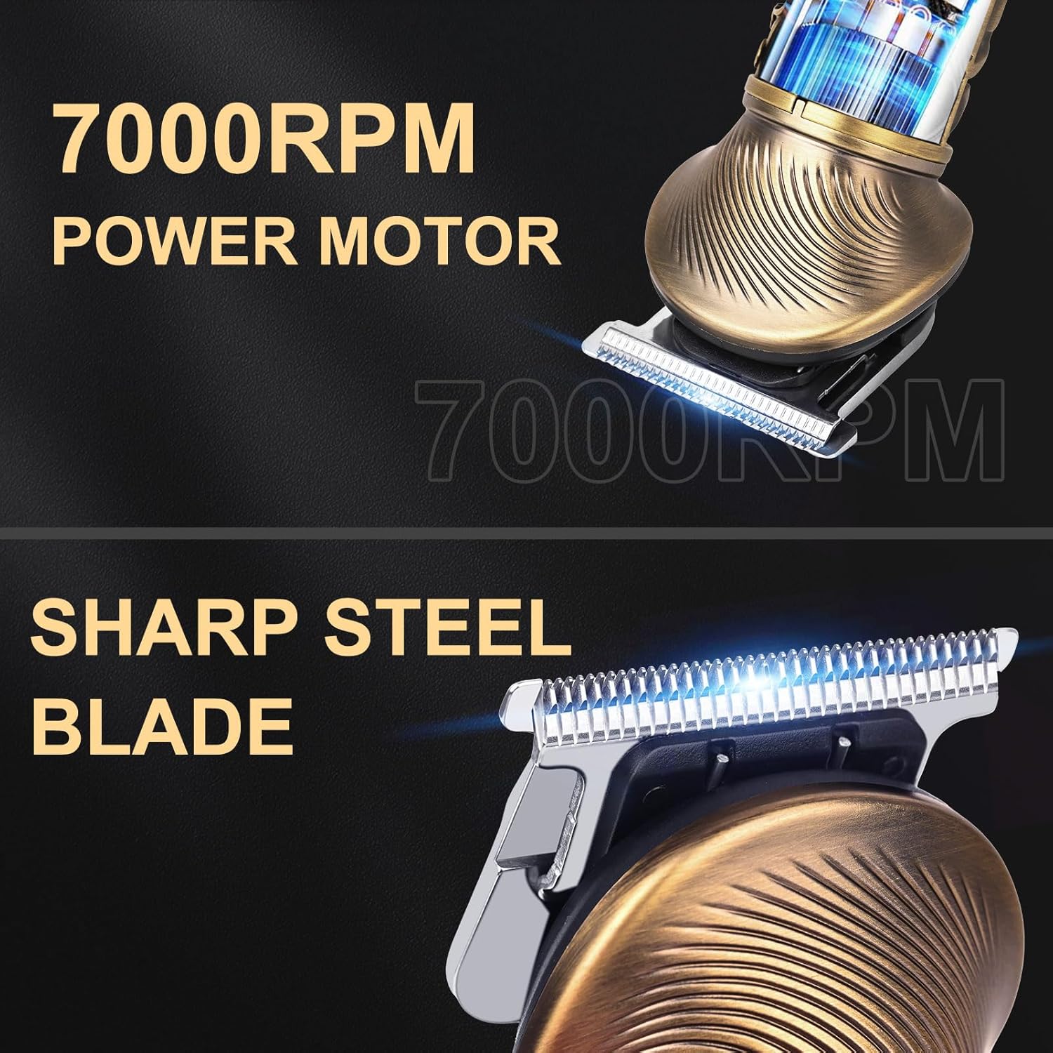 Tondeuse barbe homme – sans fil, rechargeable, lame en T, multi-usage, kit complet, idéal famille