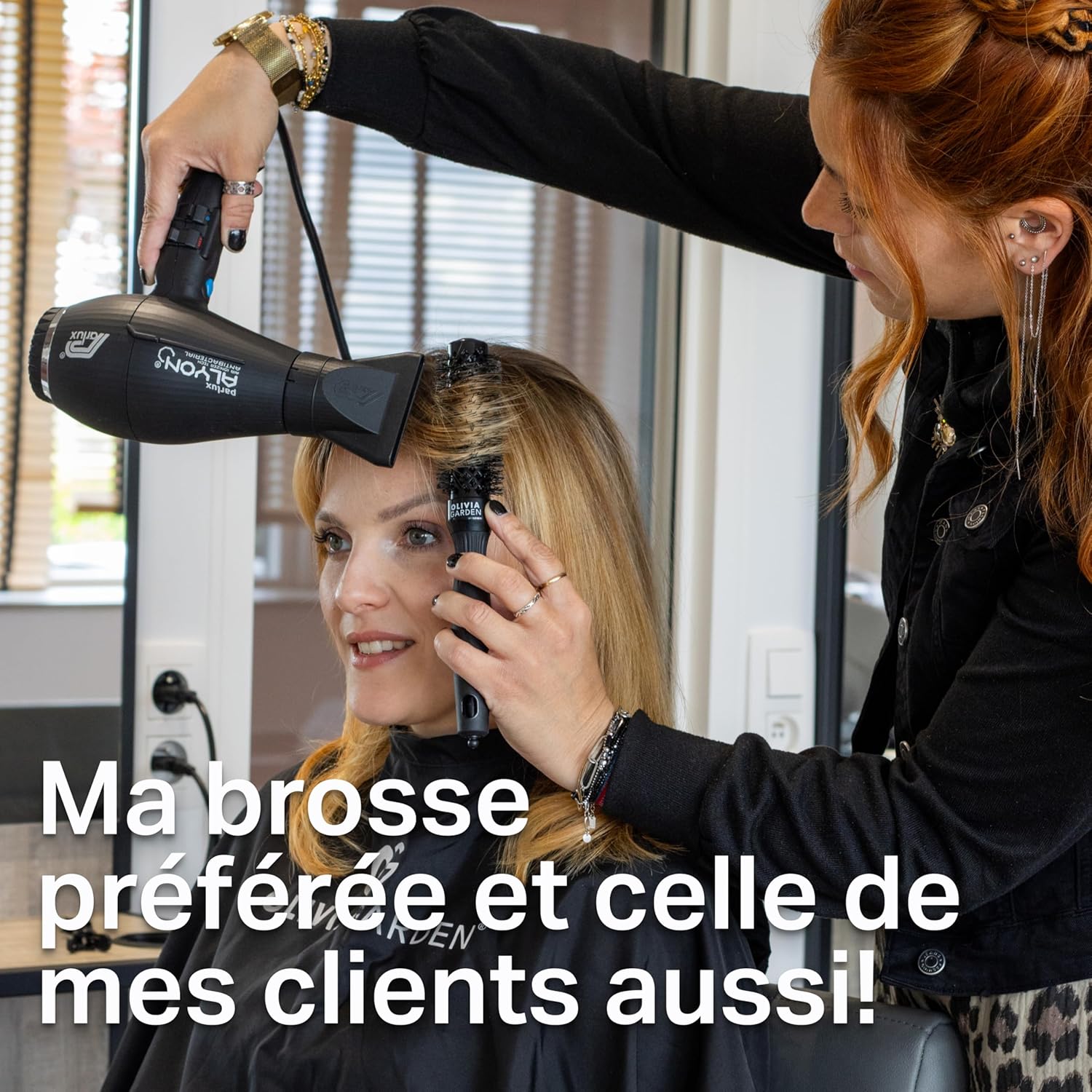 Olivia Garden - Expert Blowout Shine - ronde céramique antistatique - brushing brillant sans frisottis