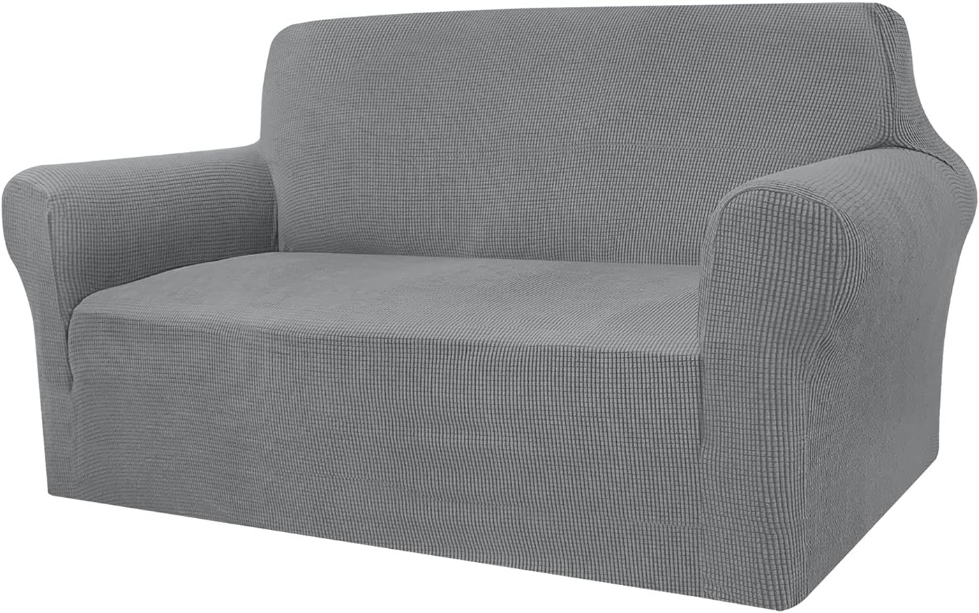 Granbest - housse canapé tissu jacquard 2 places, élastique, gris clair