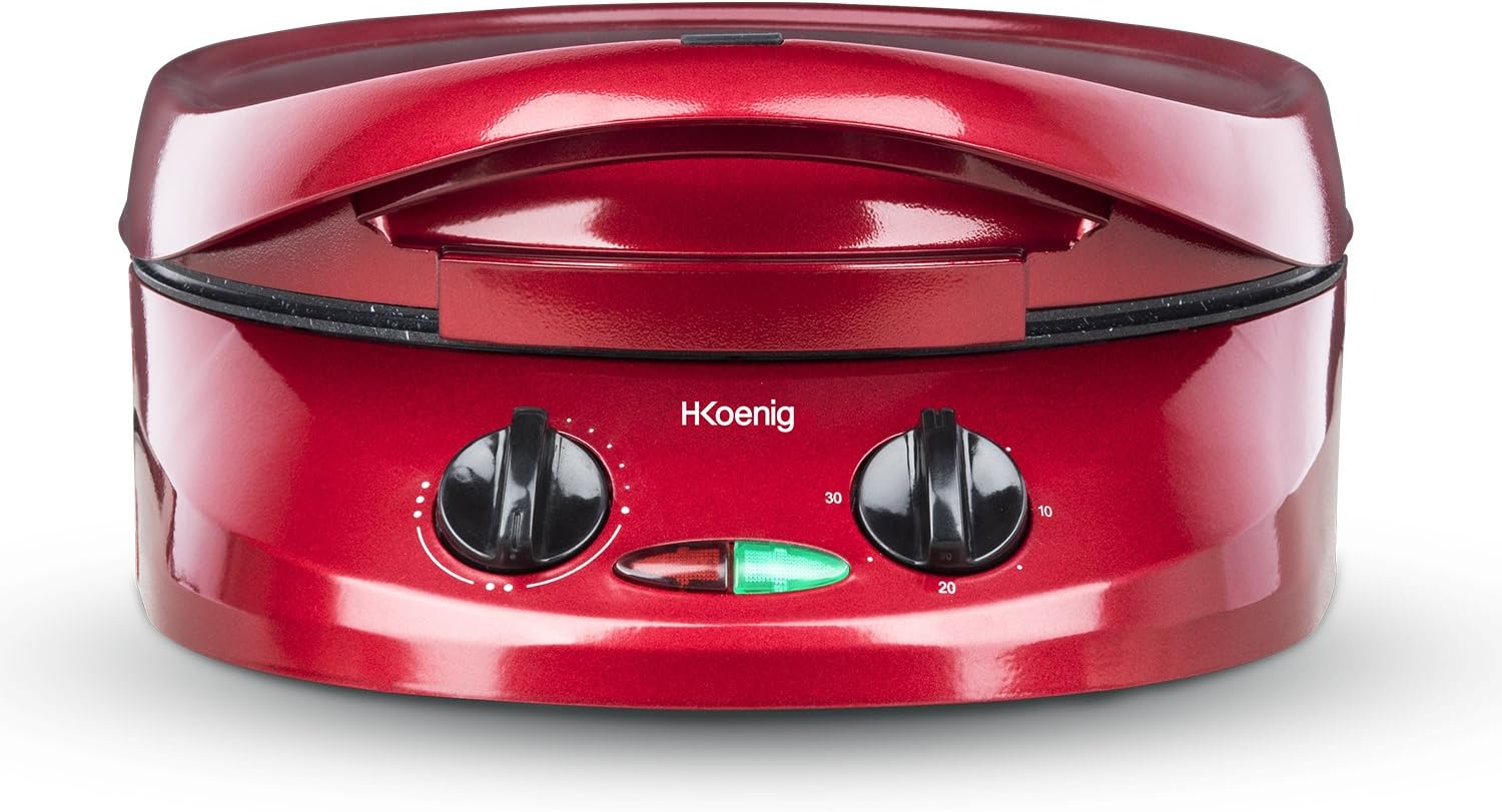 H.Koenig - TRT180 - multicuiseur tarte express 9 moules, 210°C, plaques grill