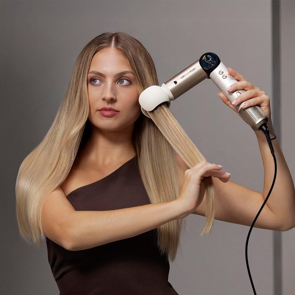 Cecotec - AirGlam 14in1 Flex - styler 1400W, écran, Coanda, céramique, kératine