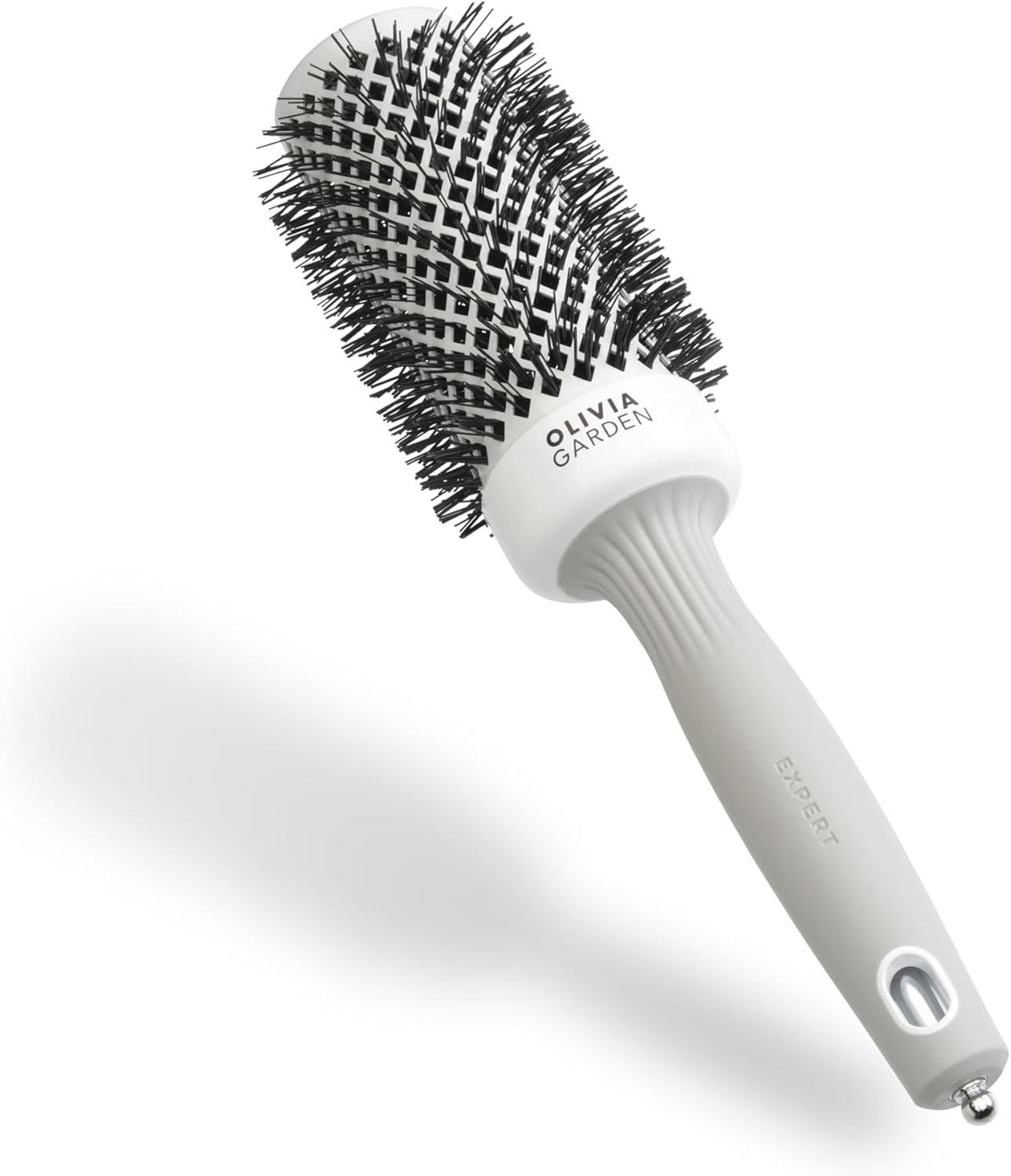 Olivia Garden - Expert Blowout Shine - brosse ronde céramique antistatique pour brushing sans frisottis, 53mm