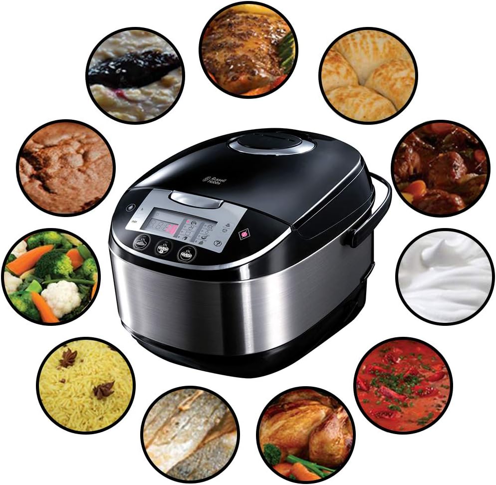 Russell Hobbs - CookAtHome - 11 programmes, 900W, cuisson multifonction, départ différé, écran LED - 21850-56