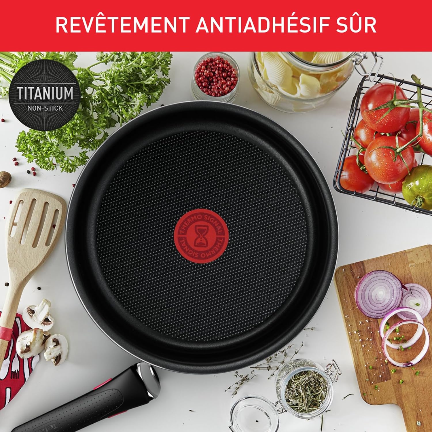Tefal - Ingenio Easy On - batterie cuisine 20pcs, antiadhésif, lavable lave-vaisselle, non induction, L1599402