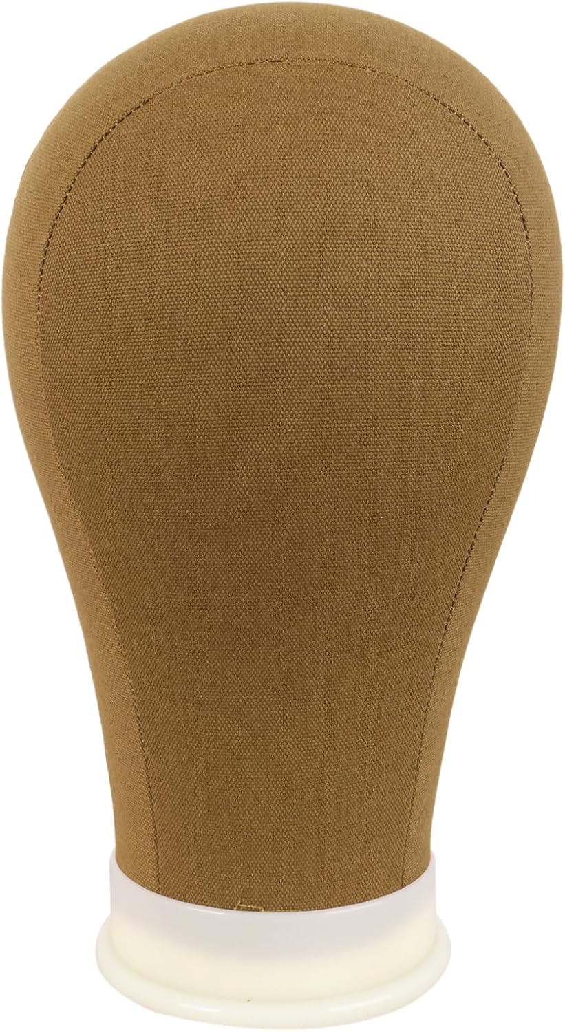 MapofBeauty - tête toile mannequin 22 pouces, perruques, léger brun