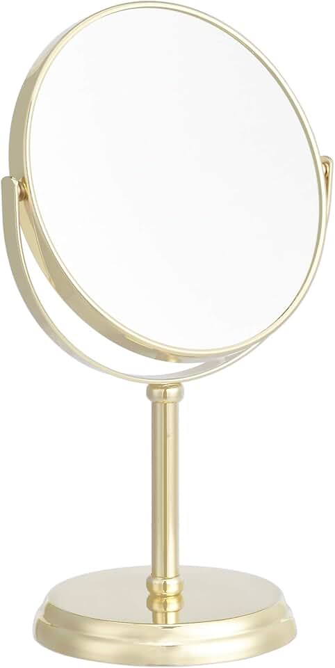 mx-dealz Basics – Miroir sur pied rond, 18.3x12.5x30 cm, grossissant x5