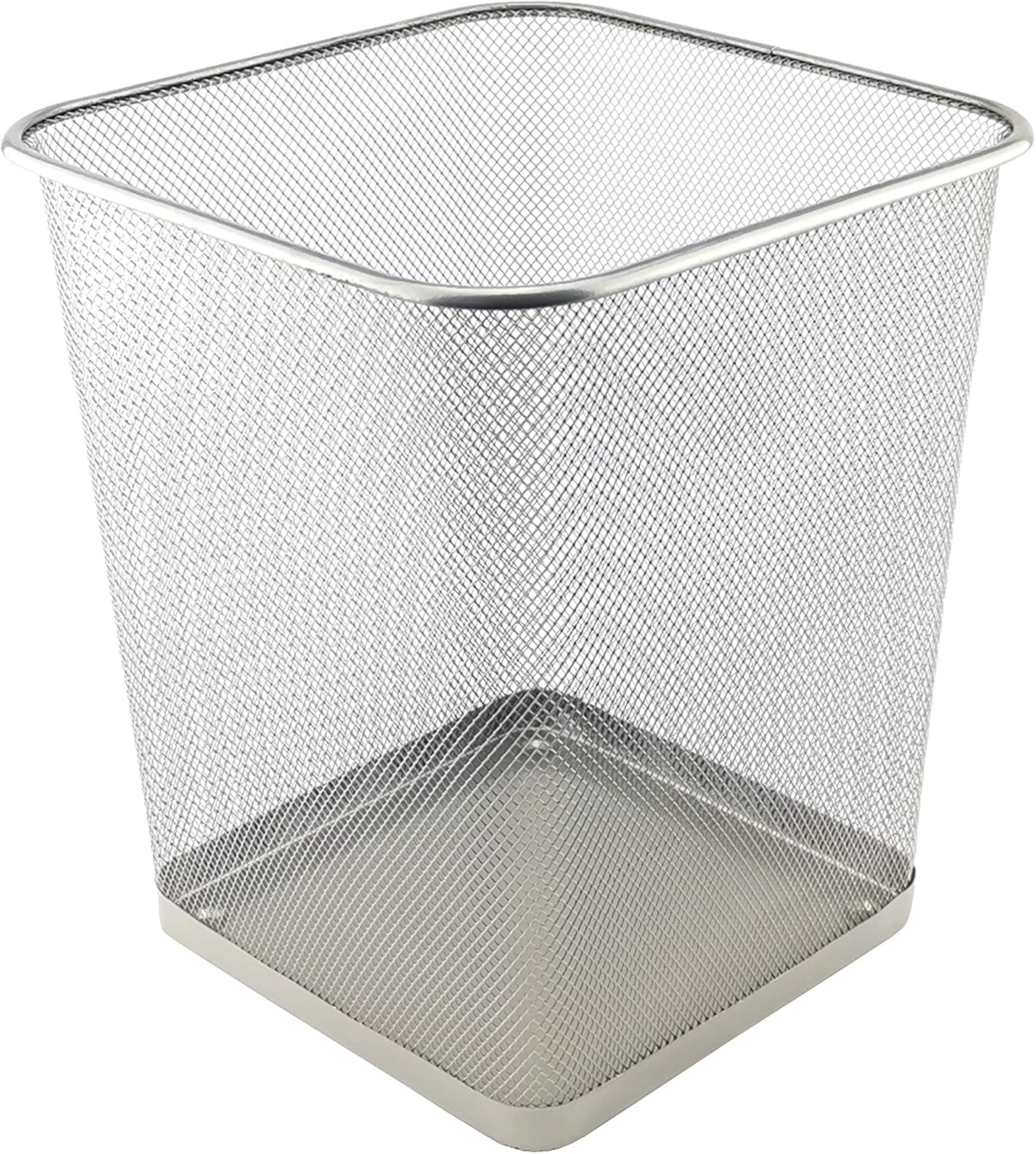 D.RECT - Corbeille bureau 18L métal maille - argent, design élégant