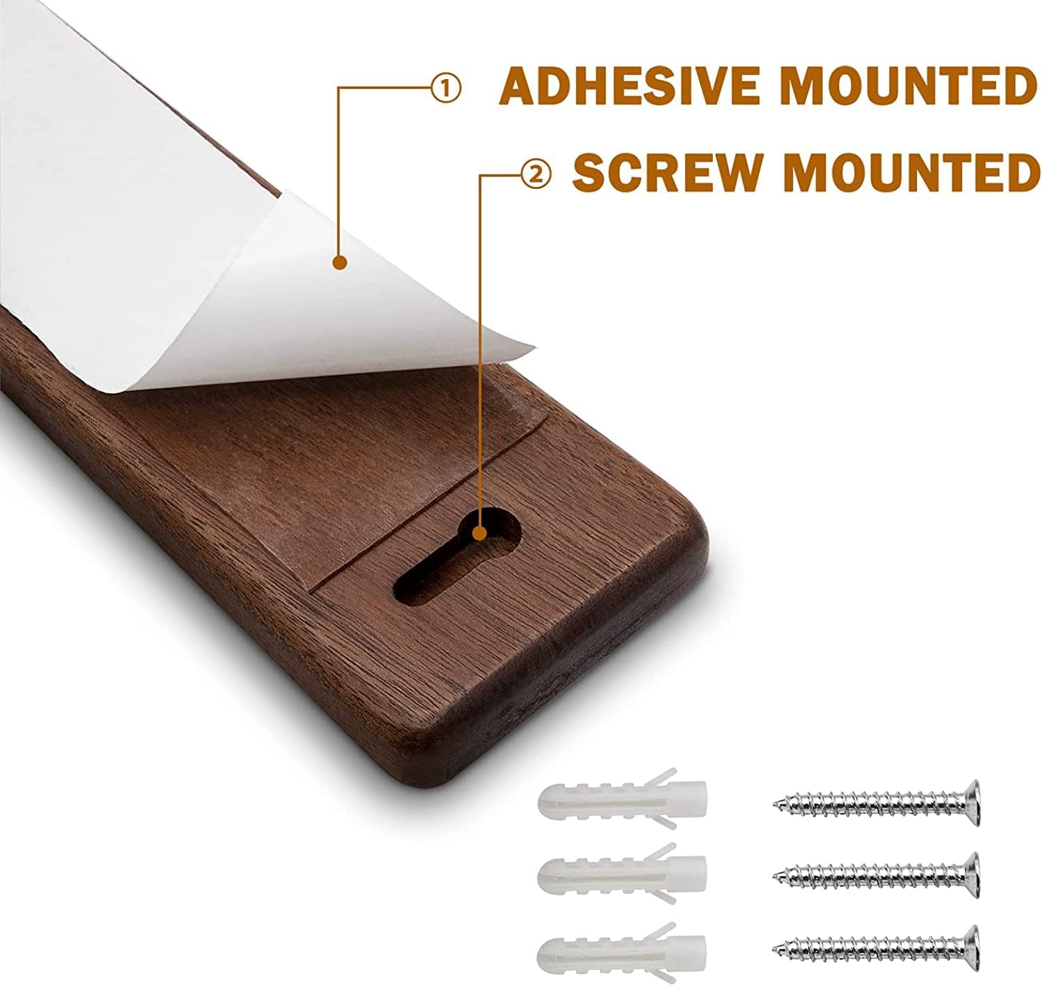 HOSHANHO - Porte-couteaux aimanté bois, 10in, aimant puissant