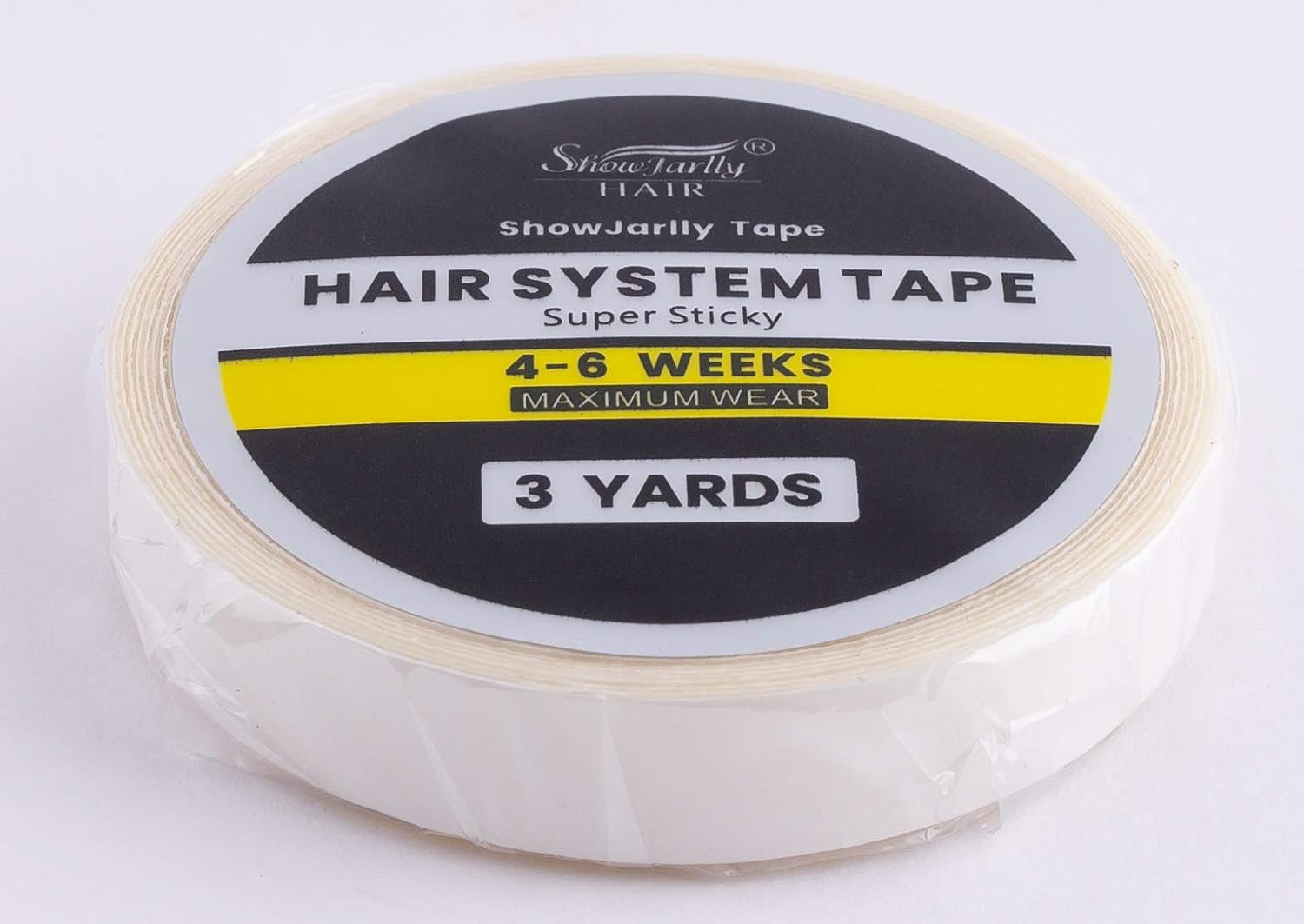 ShowJarlly - rouleau de ruban adhésif lace - 0.8cm x 3 yards - transparent, extra fort, remplacement extension cheveux