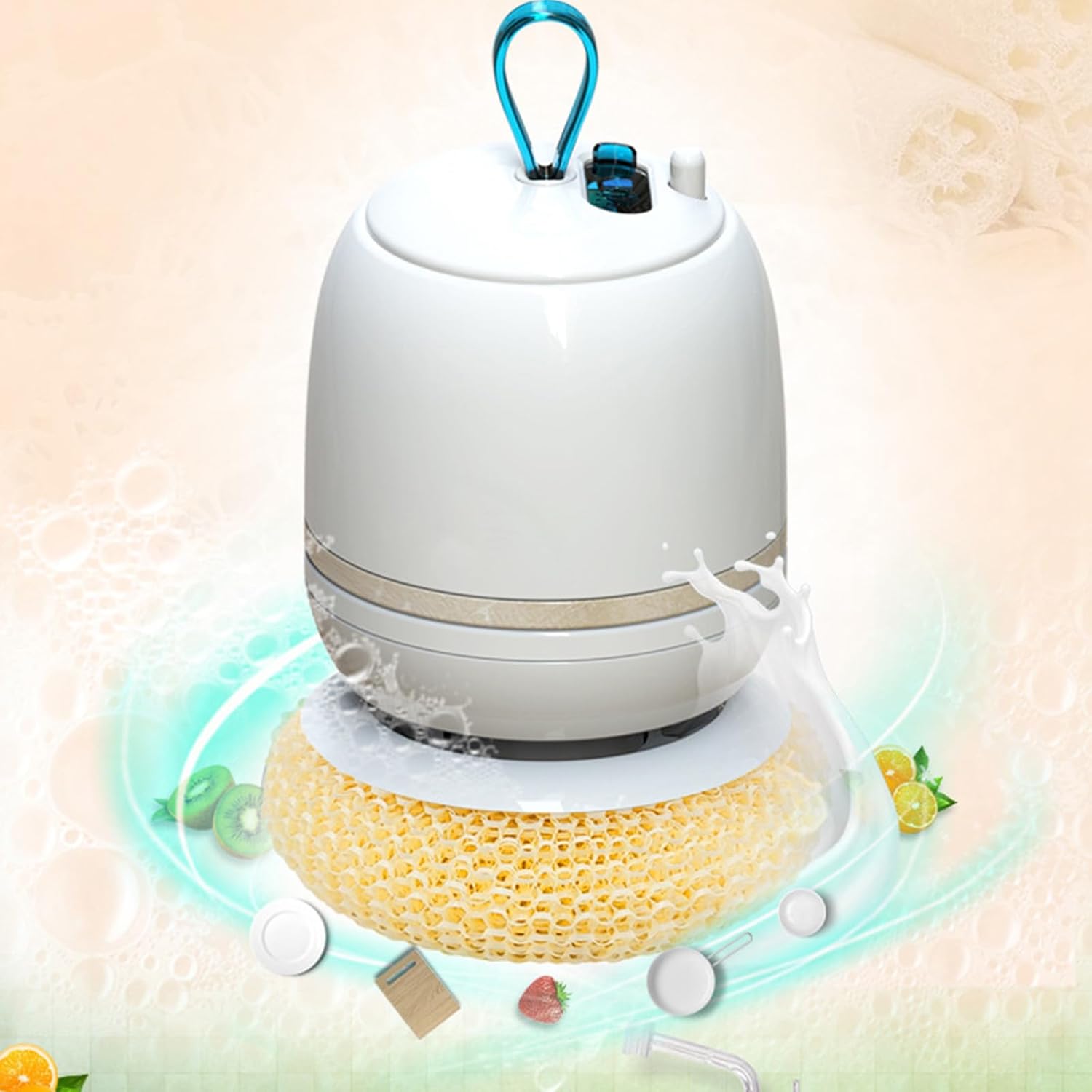 Appareil de cuisine portable rechargeable, compact, nettoyage efficace, idéal voyage