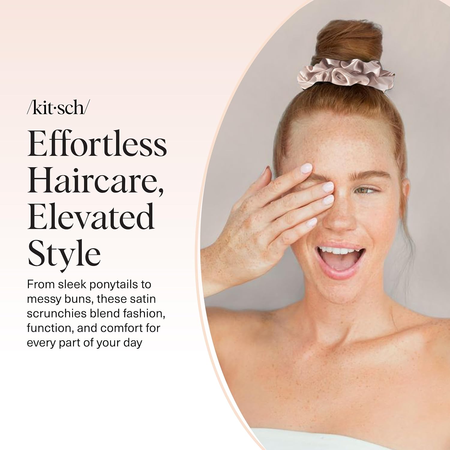 Chouchous satin imprimé léopard, sans plis, tous types de cheveux, 5 pcs