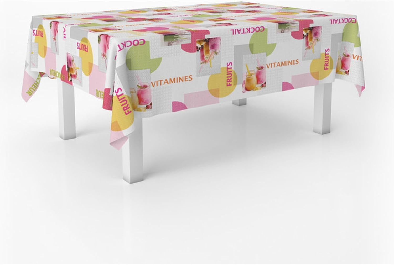 Nappe en toile cirée - rectangulaire 240x140 cm - anti-taches, imperméable, facile entretien