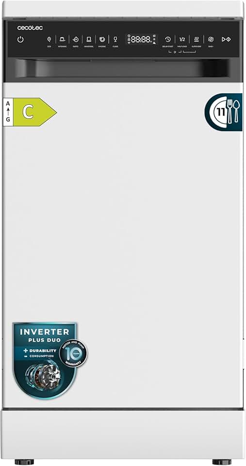 Cecotec - Bolero Aguazero 45 cm - 11 couverts, WiFi, 9 programmes