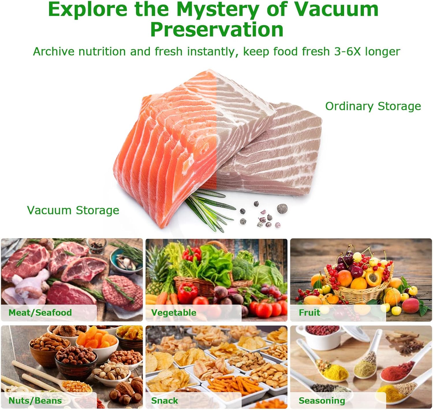 Rouleau sous vide alimentaire - lot de 6 - 28/20/15x300cm - compatible toutes machines