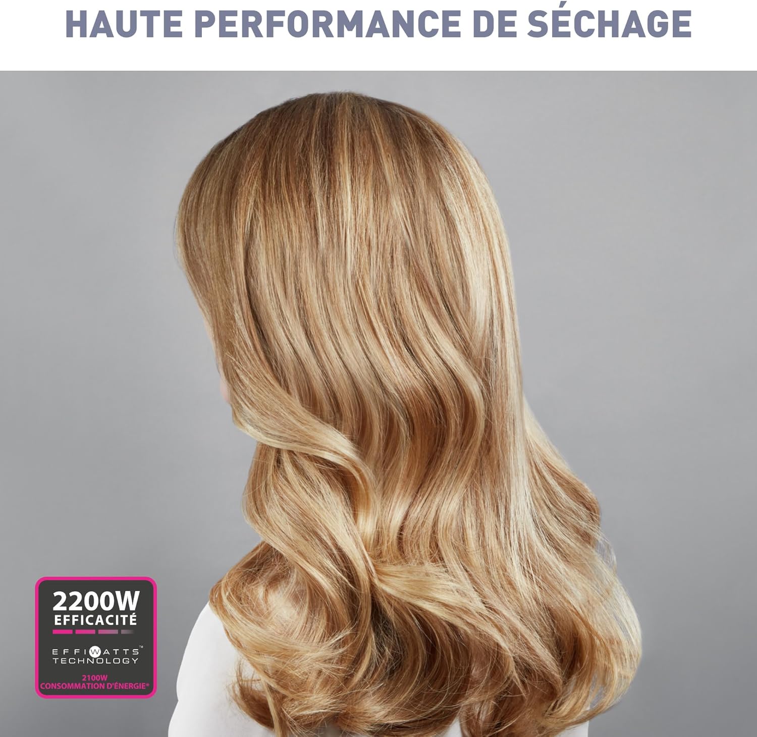 Calor - Studio Dry (série) - sèche-cheveux 6 réglages, air frais, Effiwatts, grille amovible - CV5803C0