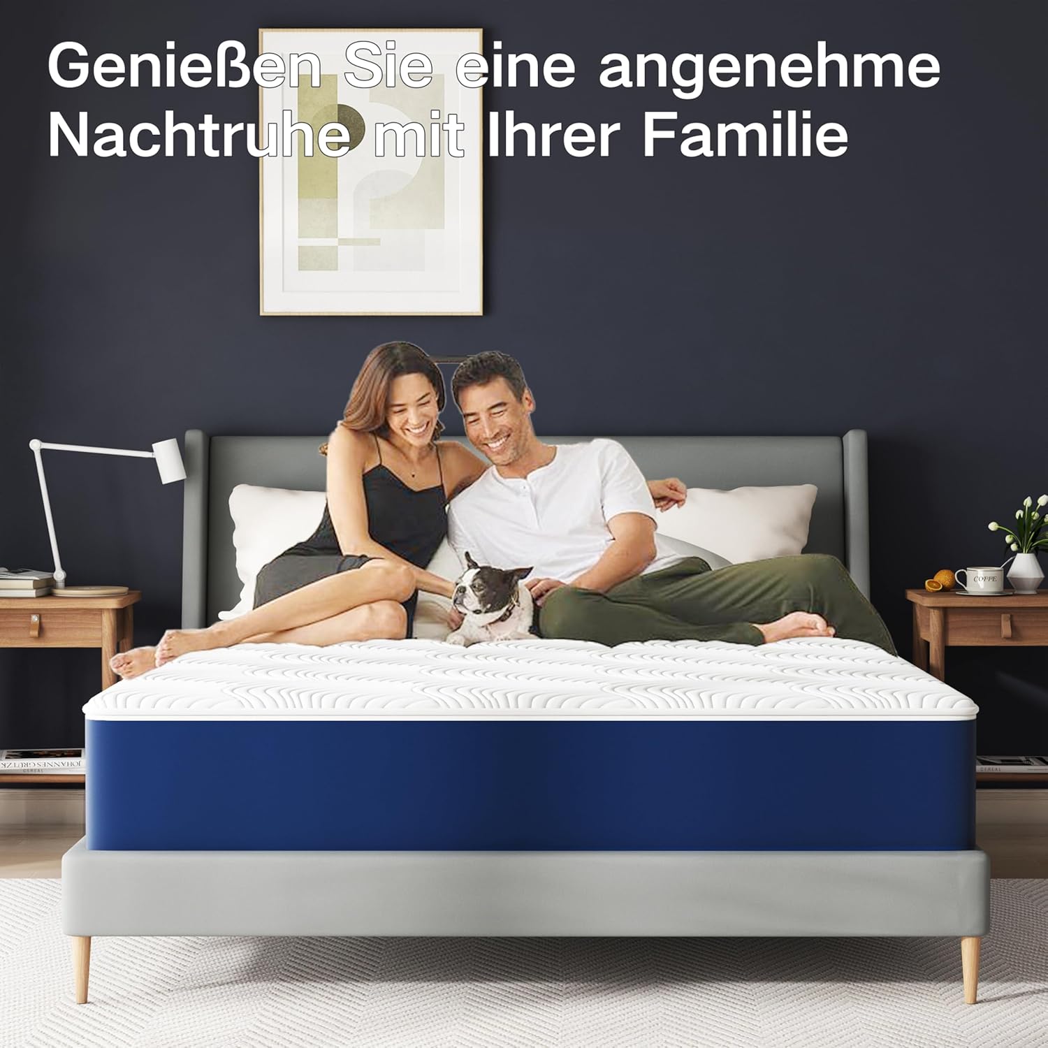 Matelas - 7 Zones H3 - 90x190x25 cm - mousse froide, housse amovible