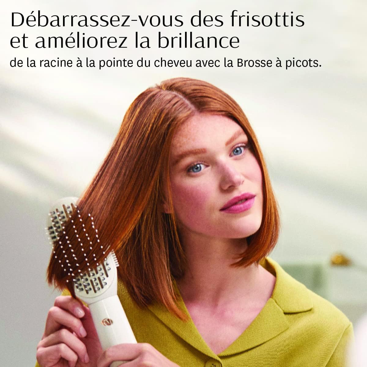 T3 - AireBrush Duo - brosse soufflante, 15 réglages chaleur/vitesse, touche air froid, optimisation volume