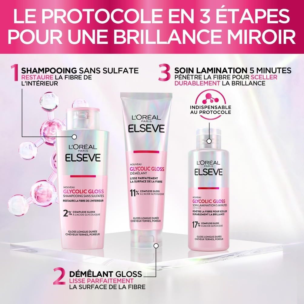L'Oréal Paris - Elseve Glycolic Gloss - 200ml - soin brillance cheveux