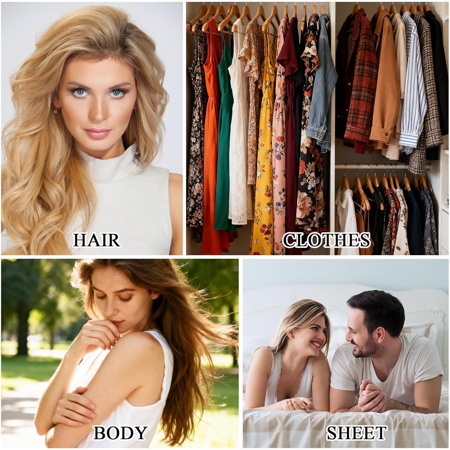 Coffret brume corporelle femme - floral frais - 5x10ml - cheveux & corps