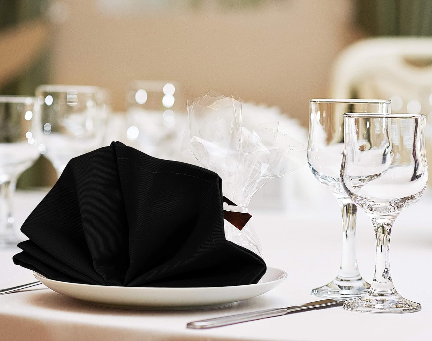 Utopia Kitchen - serviettes tissu - 50x50 cm - coton mélangé lavable