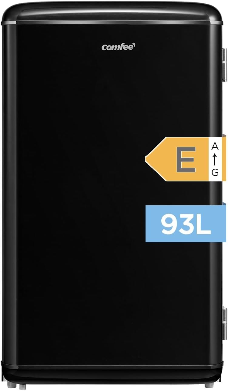 Comfee' - réfrigérateur rétro 93L - sous-plan, LED, thermostat - RCD93BL2EURT(E)