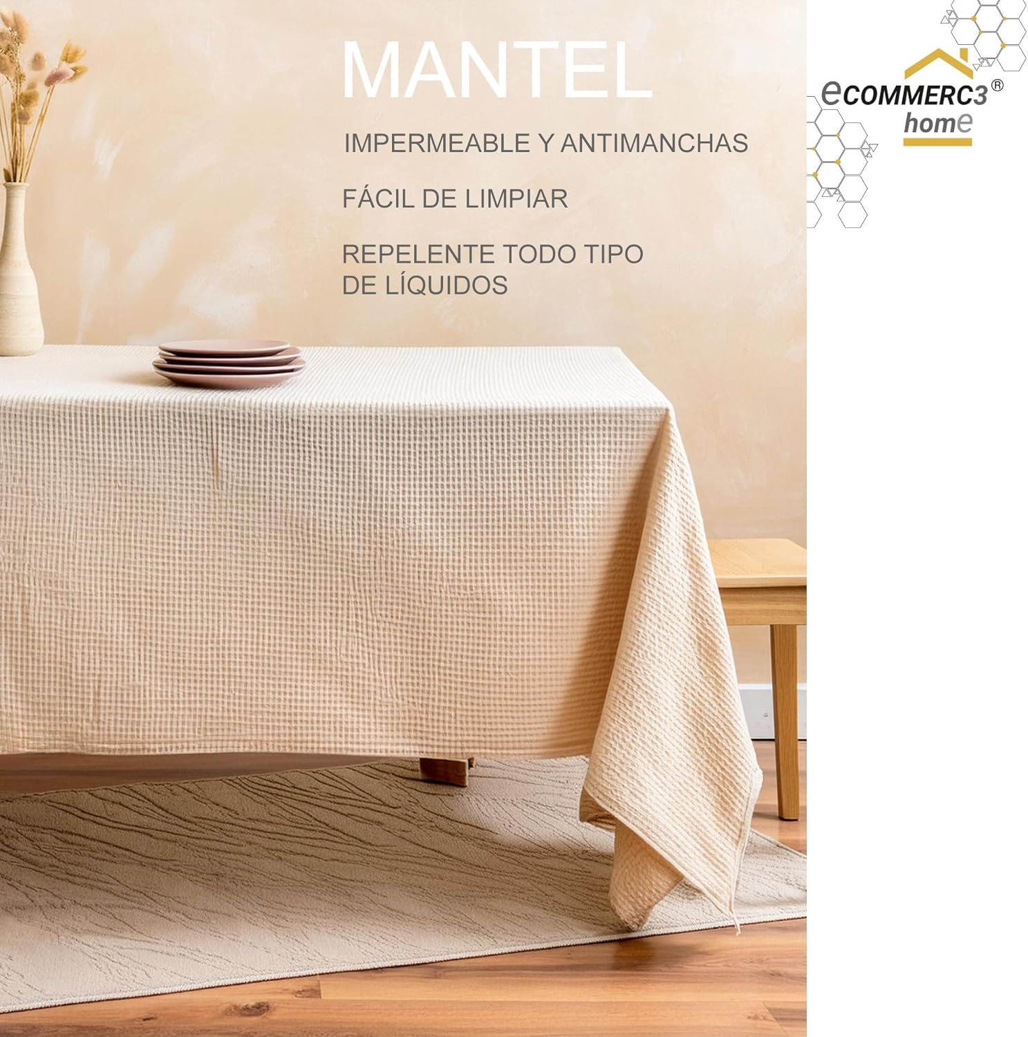 DUERO - Blue Série - 260x140 cm - Toile cirée anti-taches et imperméable