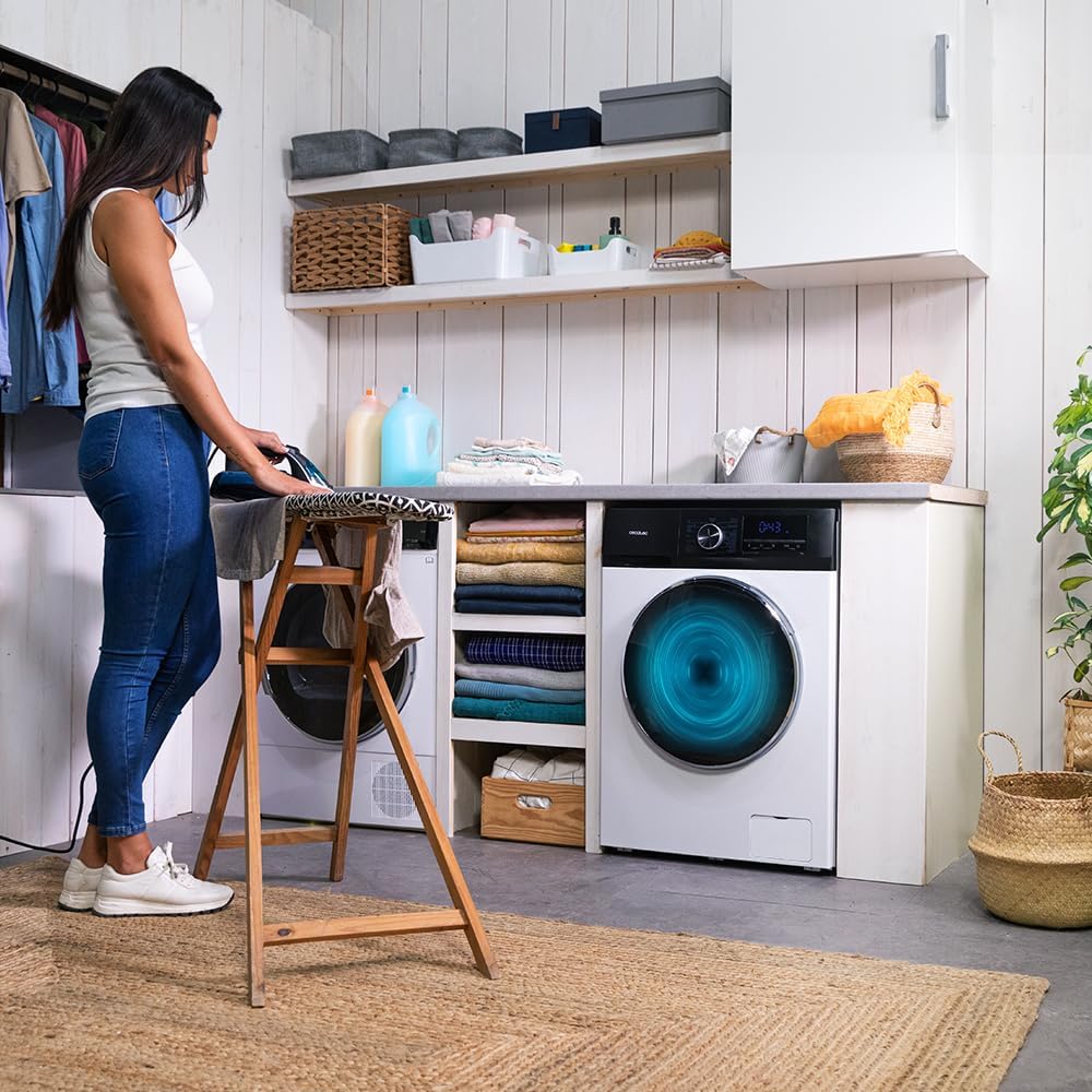 Cecotec - Bolero DressCode 12500 - 12kg - Inverter, vapeur, 16 programmes