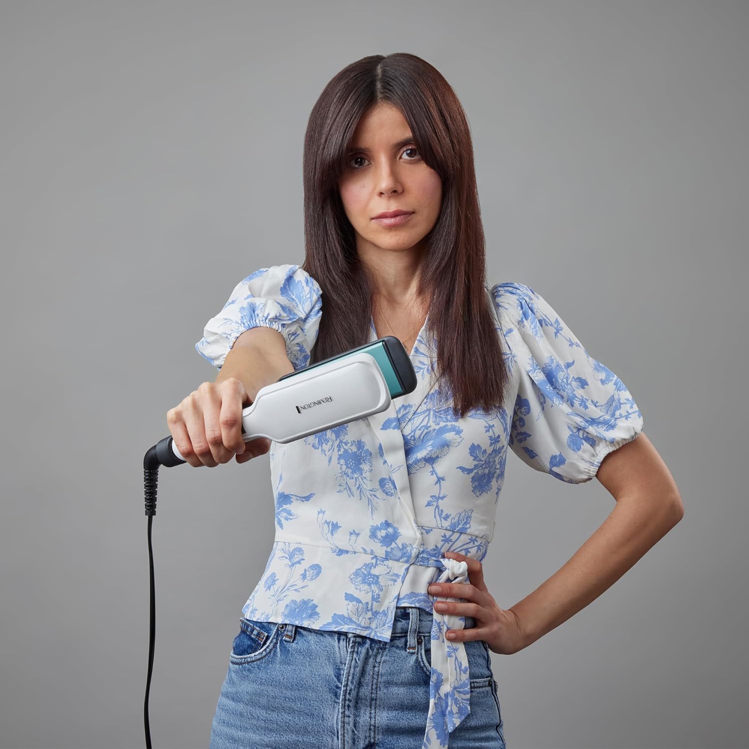 Remington - Lisseur Shine Therapy - plaques larges - céramique, soin argan & vitamine E, LCD, 150-230°C, S8550