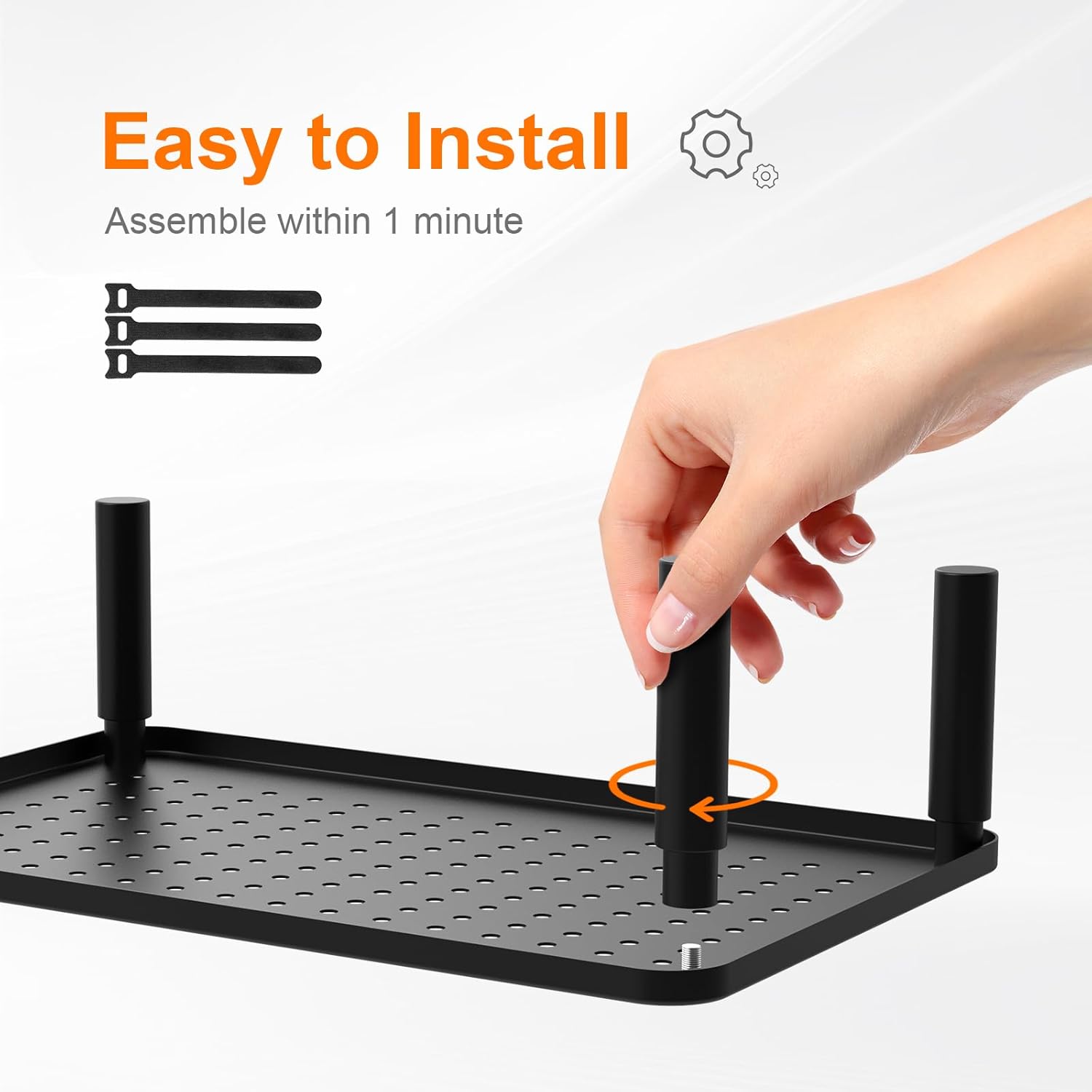 GRIFEMA - support moniteur réglable hauteur, 20kg, noir - GB1051